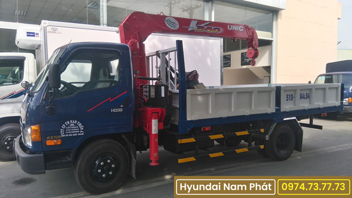 Xe Tải Hyundai HD99 Gắn Cẩu Unic 3 Tấn URV343